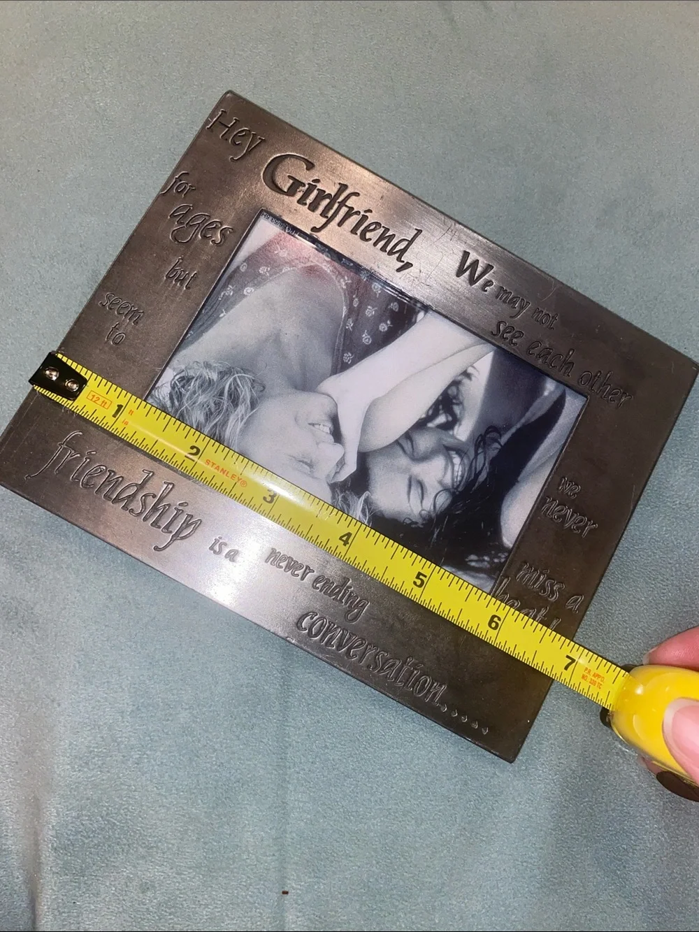 Fetco “Hey Girfriend” metal frame